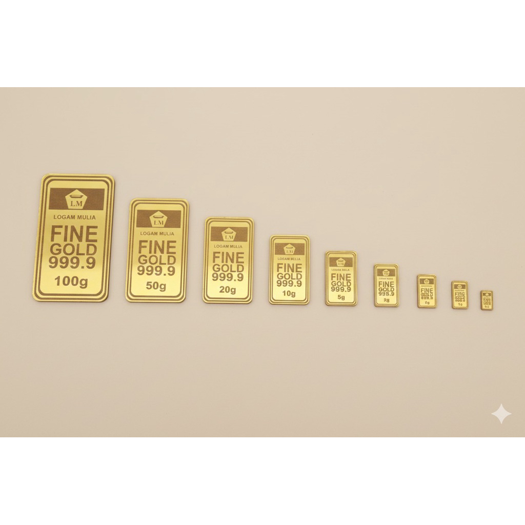 replika emas akrilik mirip asli pajangan mahar antam