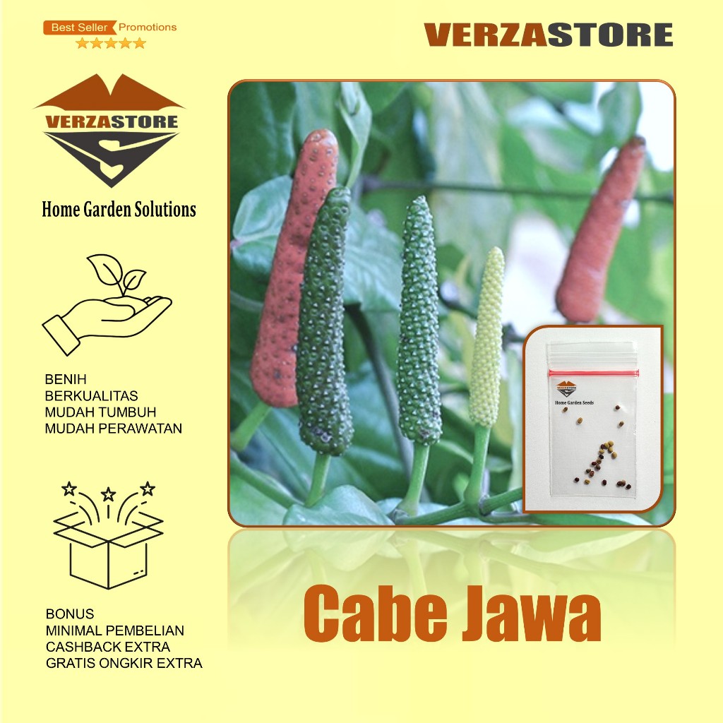 Biji Benih Cabe Herbal Cabai Jawa /10 biji