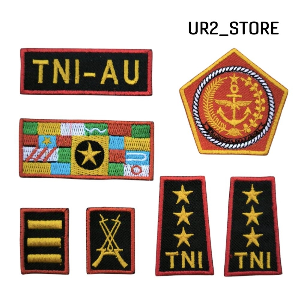 BORDIR BADGE EMBLEM LOGO, PROFESI ANAK, TNI AU