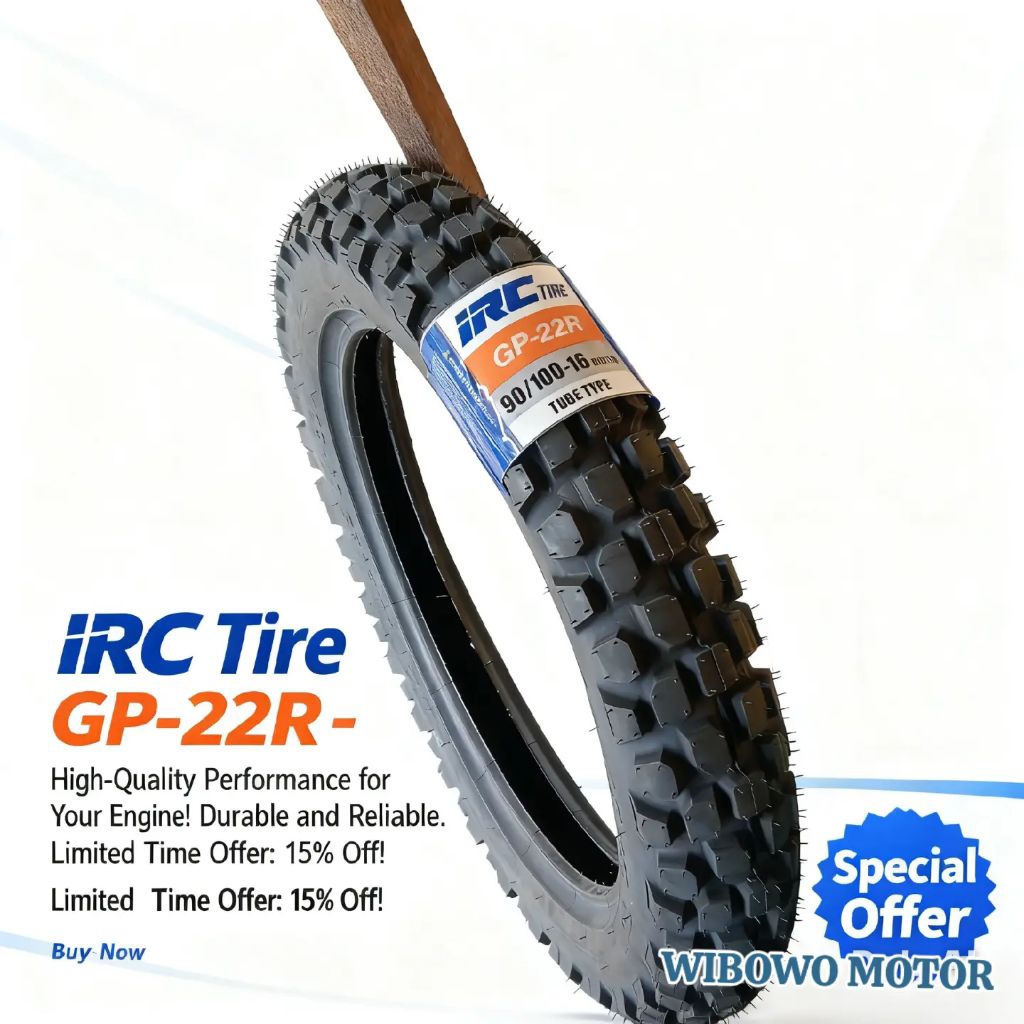 BAN LUAR IRC CROSS  90100-16 || 90/100RING 16 TUBETYPE GP-22R