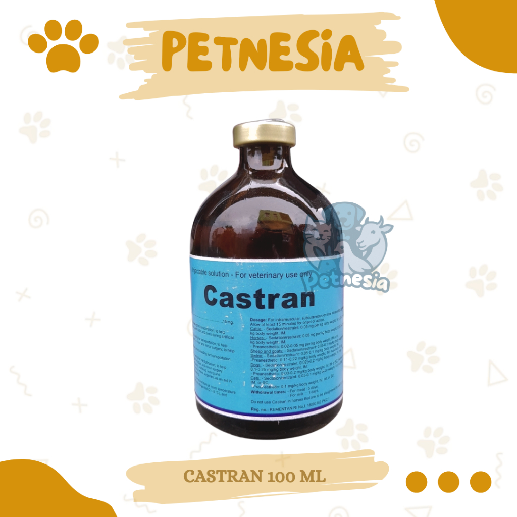 CASTRAN 100 ML - Anastesi Untuk Hewan