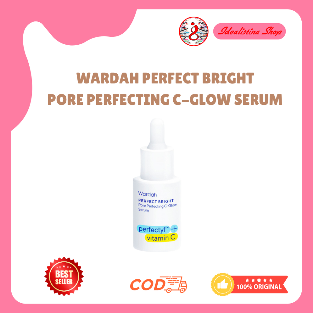 Wardah Perfect Bright PerfectylTM + Vitamin C Pore Perfecting C-Glow Serum 15ml