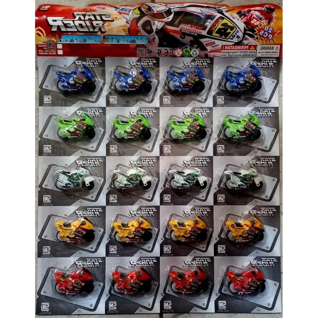 MAINAN SPINGO MOTOR ROSSI KECIL ISI 20PCS /MOTOR ROSSI BESAR ISI 12PCS