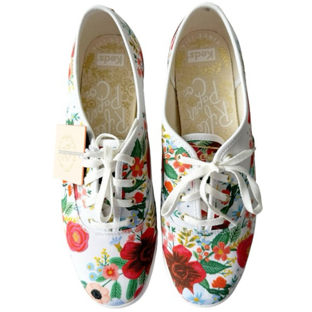Preloved Keds Wild Rose x Rifle Paper Co White Sneakers - 40