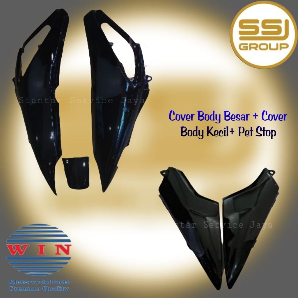 Cover Body Belakang Supra X 125 Batman WIN