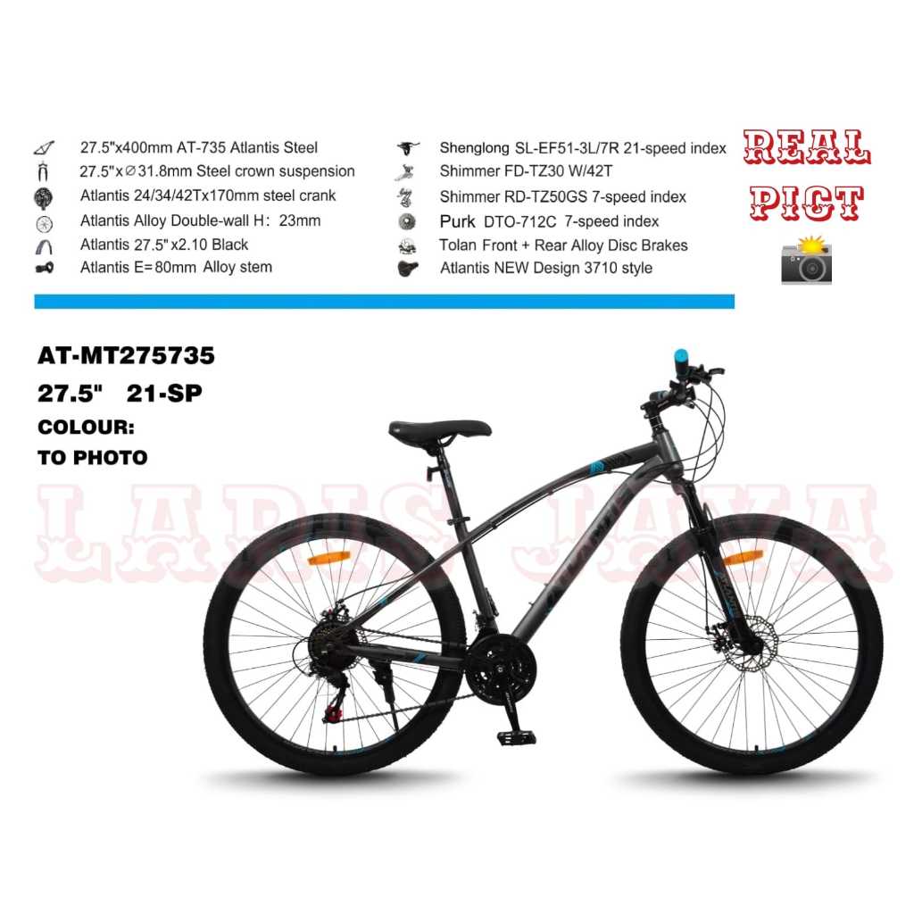sepeda gunung murah 27,5 inch atlantis AT 69 sepeda mtb genio m703 10sp alloy by united bike