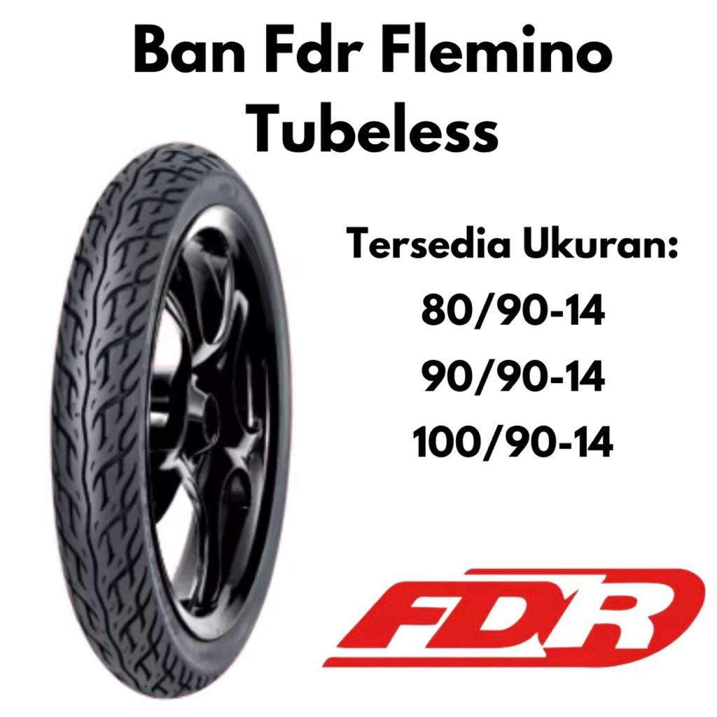 Ban Luar FDR 80/90-14 90/90-14 100/90-14 Flemino Tubeless