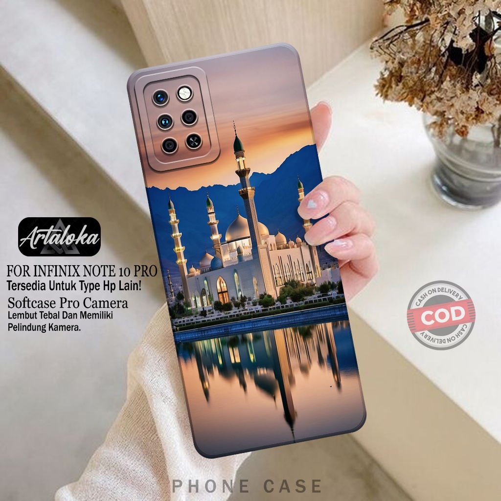 Softcase Hp Infinix Note 10 Pro Fashion Case Masjid Case Infinix Note 10 Pro Silikon TPU Pro Camera 