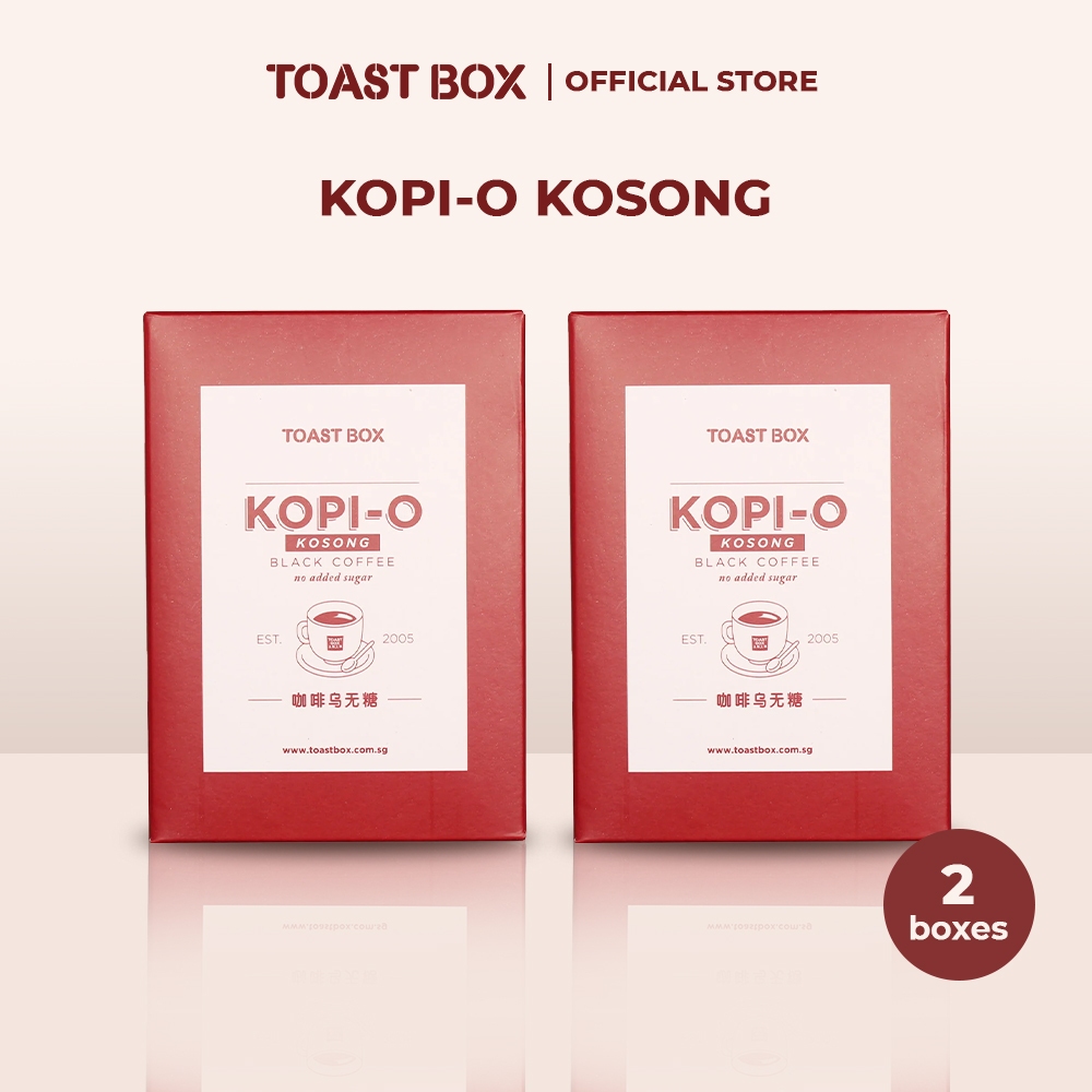 Toast Box Kopi - O Kosong (6 Sachet x 14 gr) - Kopi Tanpa Gula (2 Pcs)