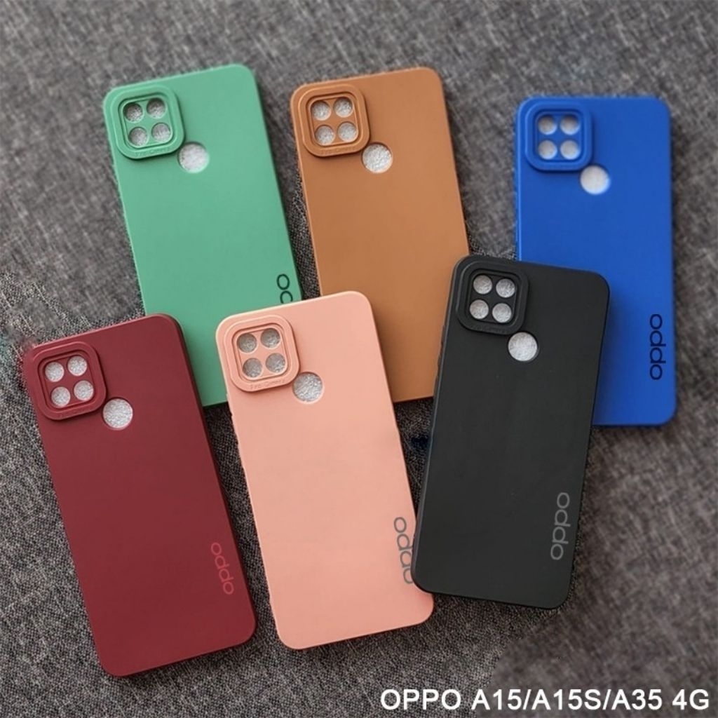 Case oppo A15 A15S softcase macaron pro kamera