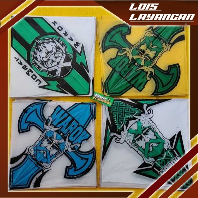 Layangan Sukhoi Super Lilitan WAROK 2 Warna 10 Pcs