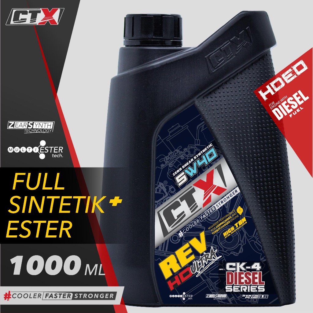 CTX Rev HD Ultra CK-4 - Oli Diesel Full Sintetik Ester - 5w30 / 5w40