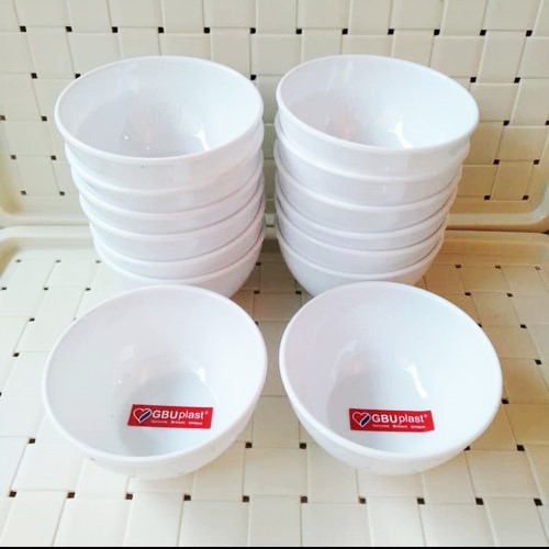 [Nisyhop]MangkokPutih/MangkokKecilMelaminTatakanNasi/Kobokan