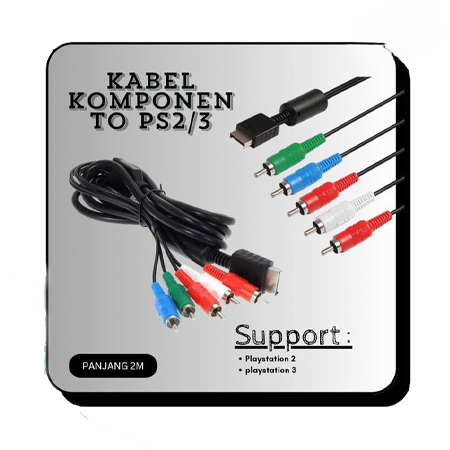 Hagibis - Kabel Component Komponen Av Ps2 Ps3 Di Tv Led Accessories Game