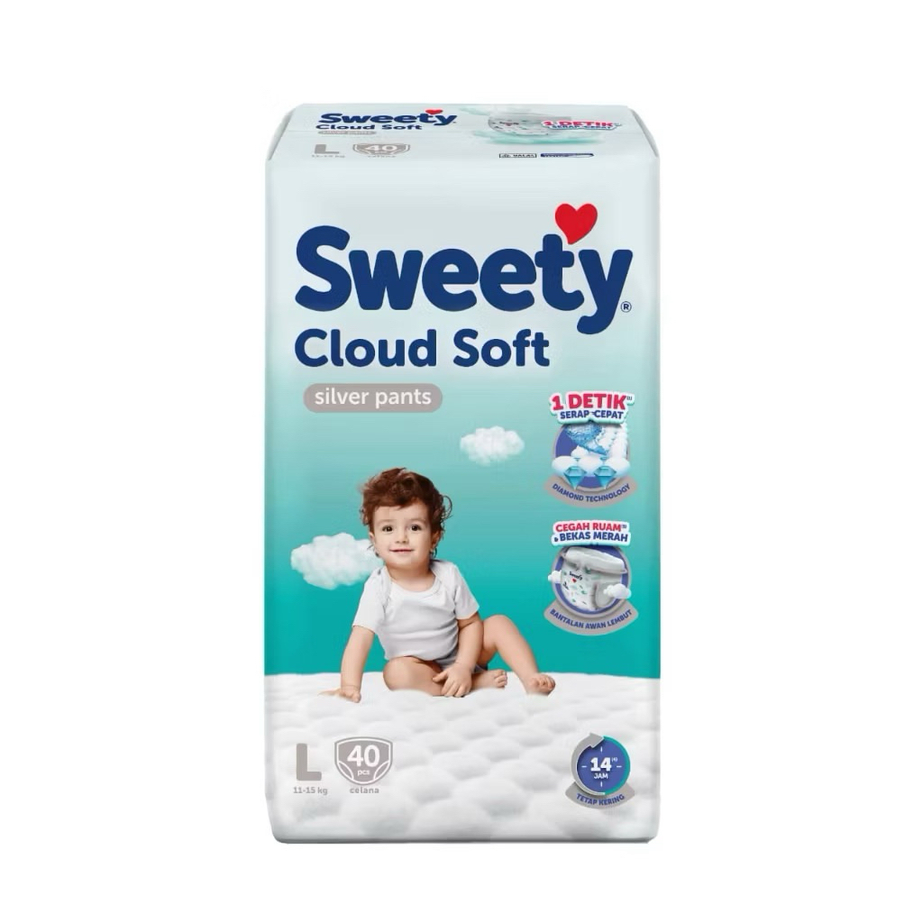 Paket Hemat Sweety Silver Pants S36/M46/L40/XL32 Sweety Cloud Soft Minimal Pembelian 2 Ball