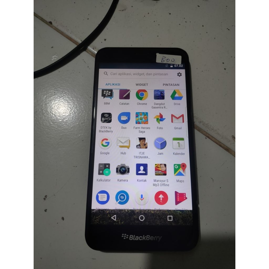 lcd frame blackberry Aurora minus