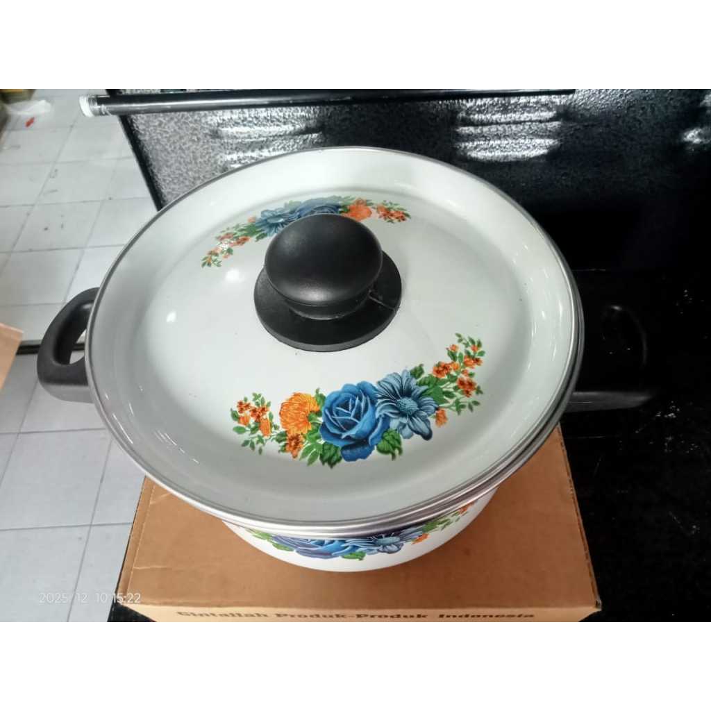 Panci Enamel Maspion Panda 18cm