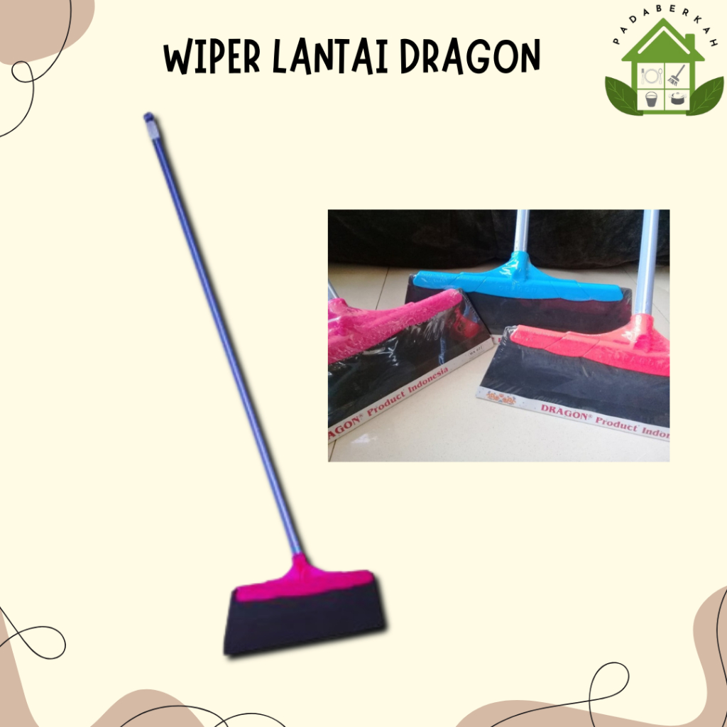Wiper Lantai Dragon Pel Karet Lantai Dragon Dorongan Air Wifer Slaber Pembersih Lantai