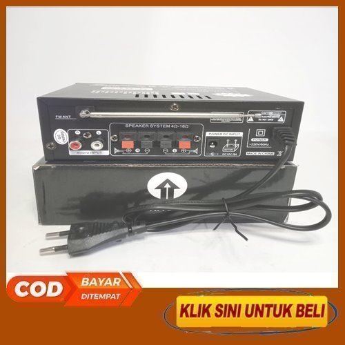 Power Amplifier Bluetooth Fleco A-501BT 600W | Audio Penguat Suara Extra Bass & Treble | Ampli Mini 