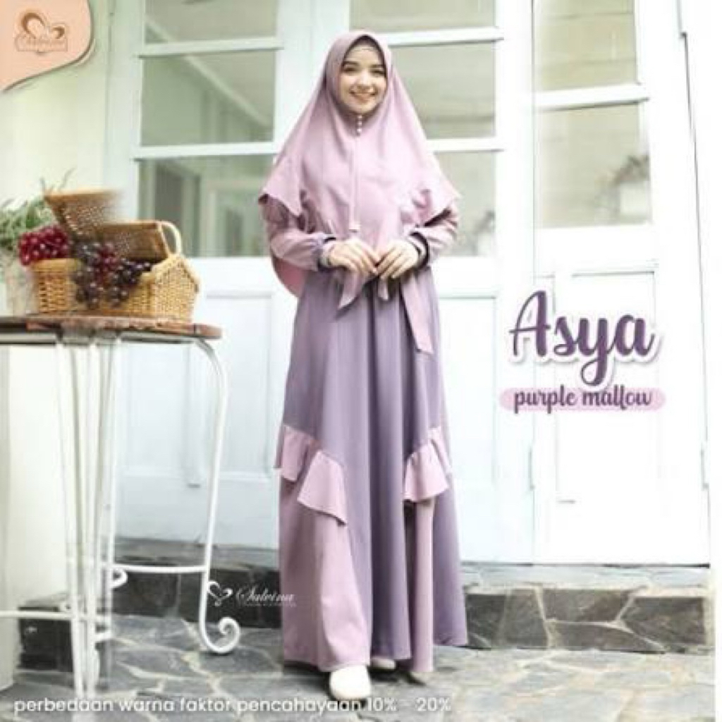 SALVINA ASYA SET KHIMAR/GAMIS WANITA/GAMIS KEKINIAN/ GAMIS TERBARU 2025