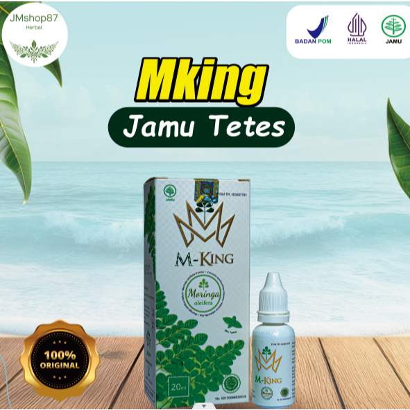 M-KING Tetes Herbal Original BPOM Obat Stroke Diabetes Kolesterol Asam Urat Asam Lambung