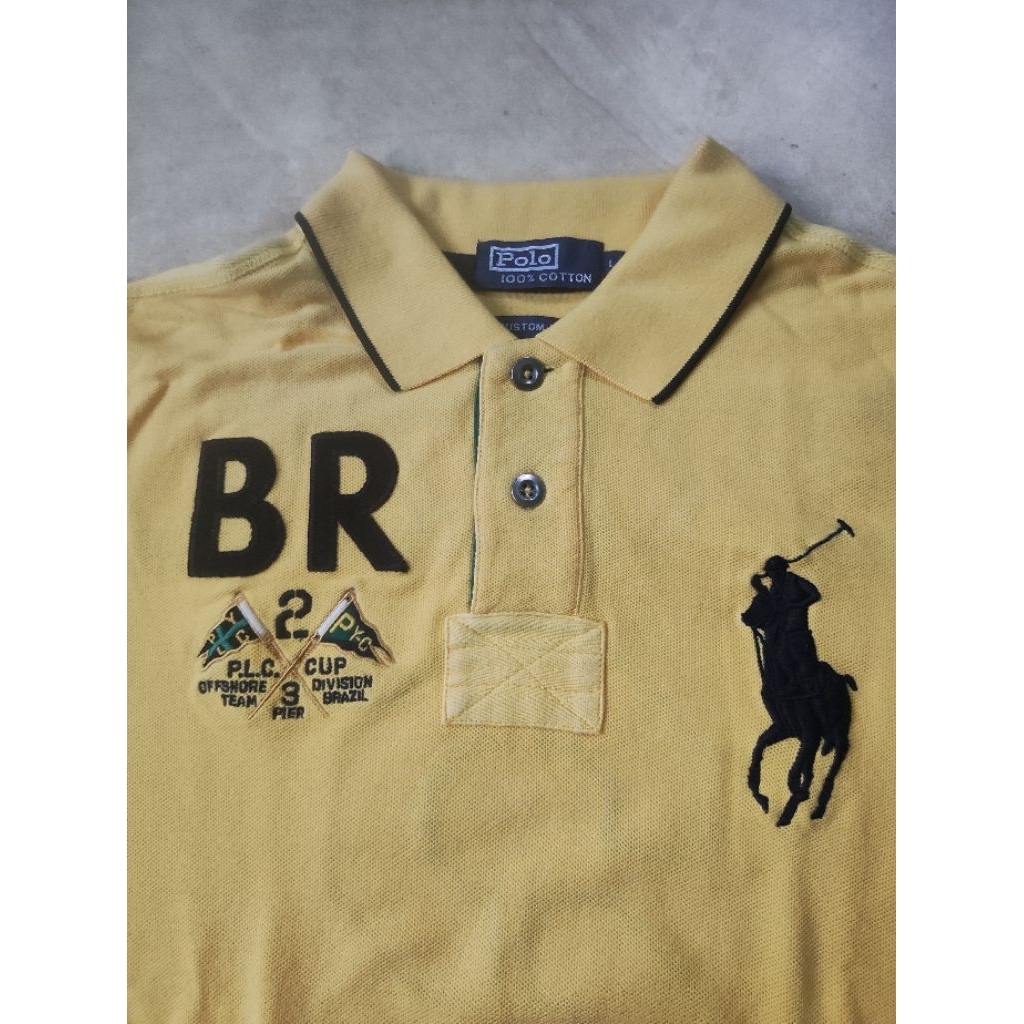 Polo Shirt Ralph Lauren Brazil Yellow Green