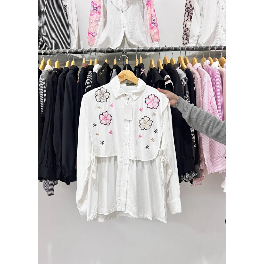 Blouse Kemeja White Off White