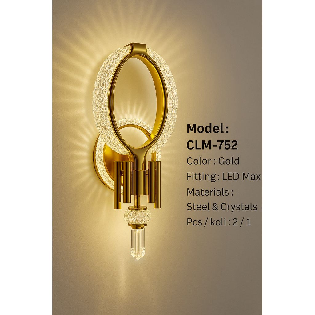 Lampu Dinding outdoor / lampu dinding / lampu dinding kristal outdoor / lampu dinding kristal chelio