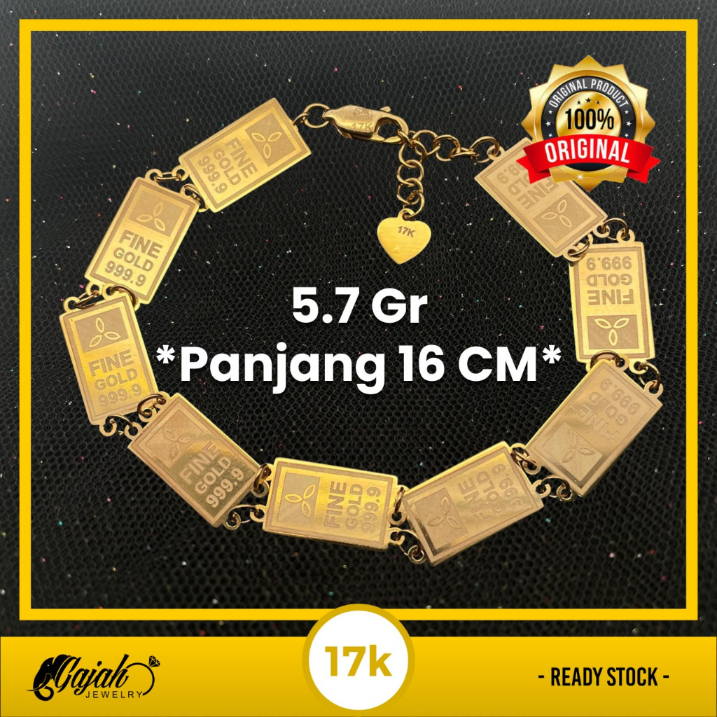Gelang Emas 17K - Toko Emas Gajah - 5.7 Gram 8105