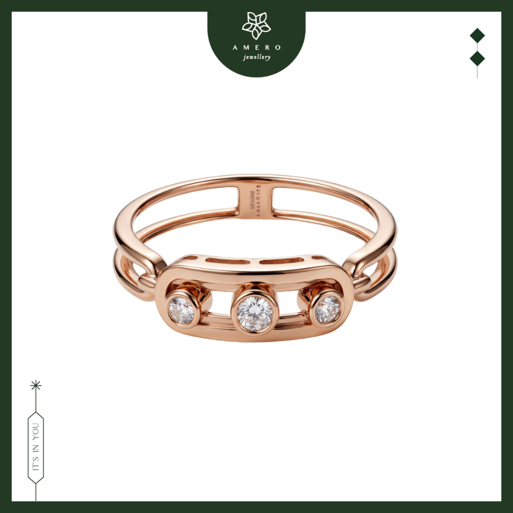 Cincin Emas 17K Mouve MR-55 Amero Jewellery