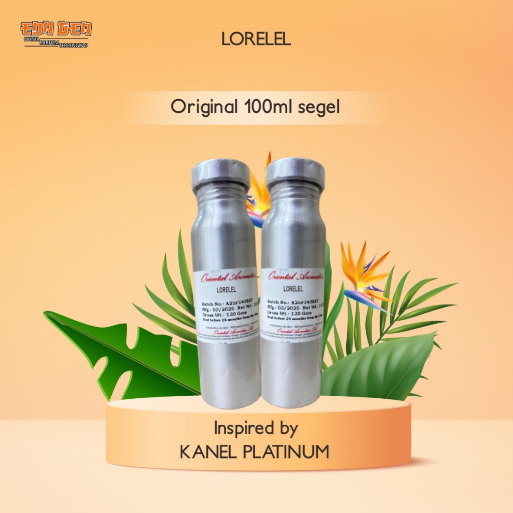bibit parfum murni LORELEL / KANEL PLATINUM ORIENTAL 100ML SEGEL