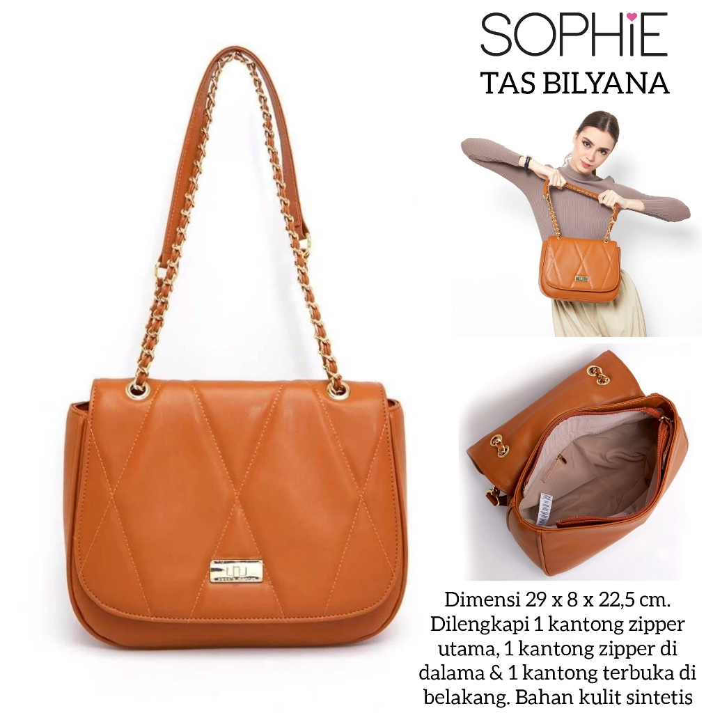 TAS BILYANA SOPHIE MARTIN PARIS TAS RANTAI SELEMPANG BAHU WANITA