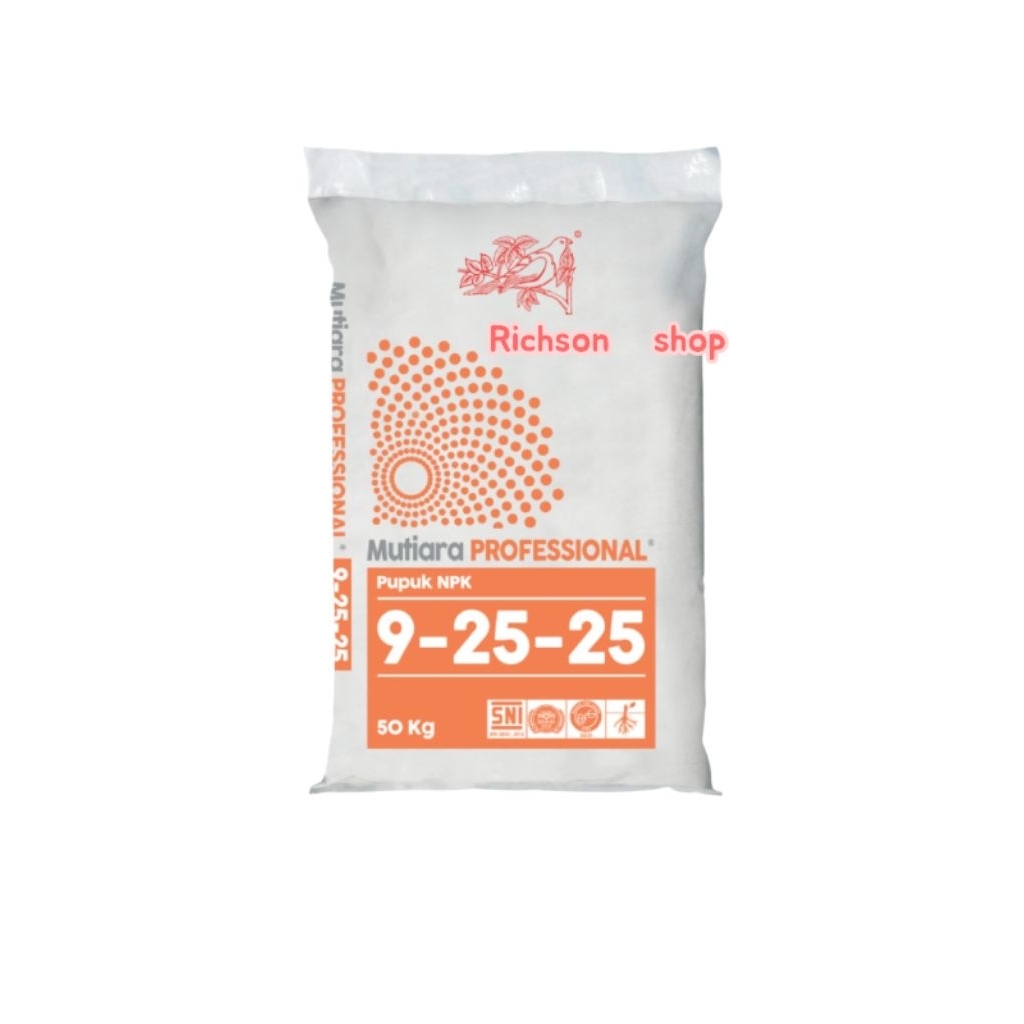 Pupuk NPK Mutiara PROFESSIONAL 9-25-25 Original 50 kg