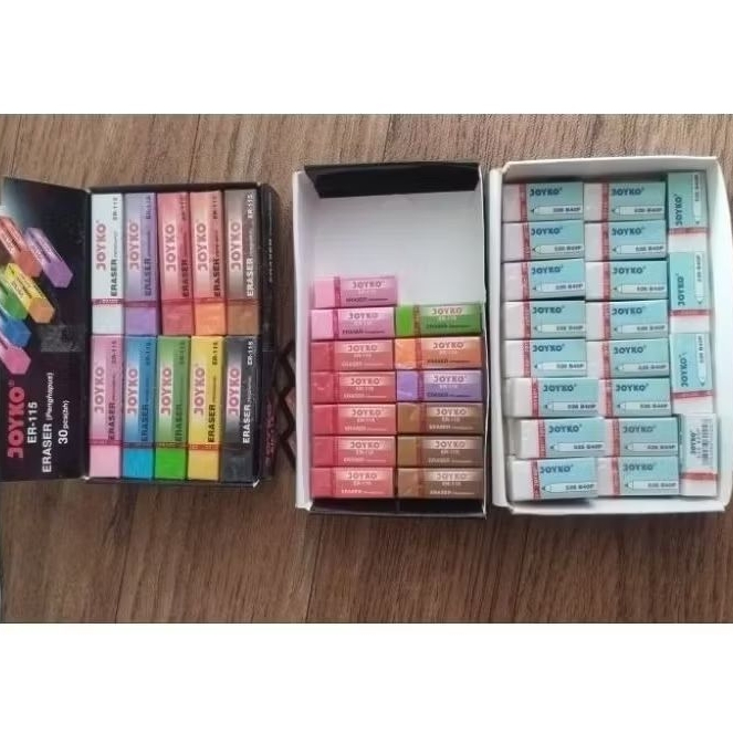 Penghapus Joyko Putih | Penghapus Joyko Warna Warni