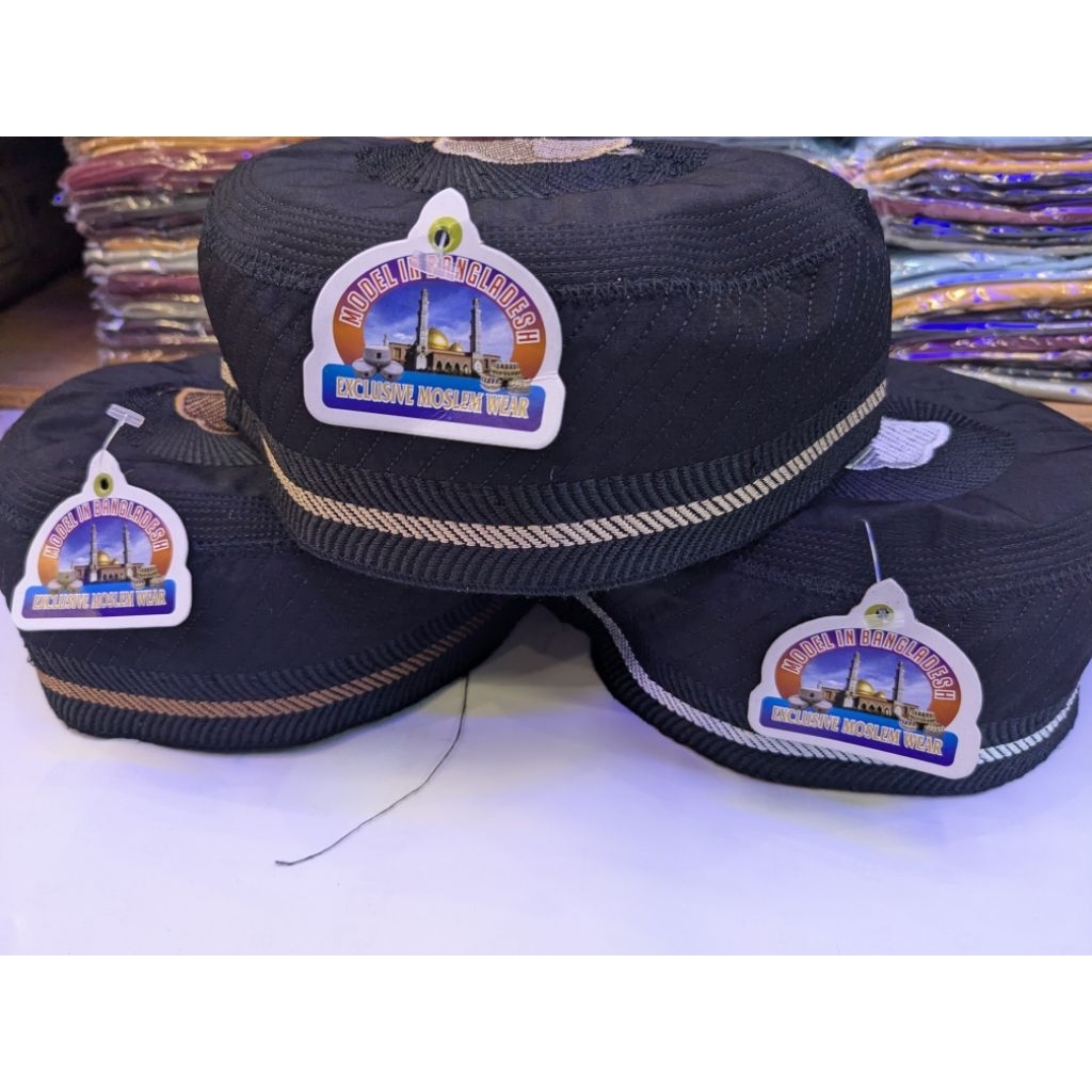 peci bugis hitam peci santri