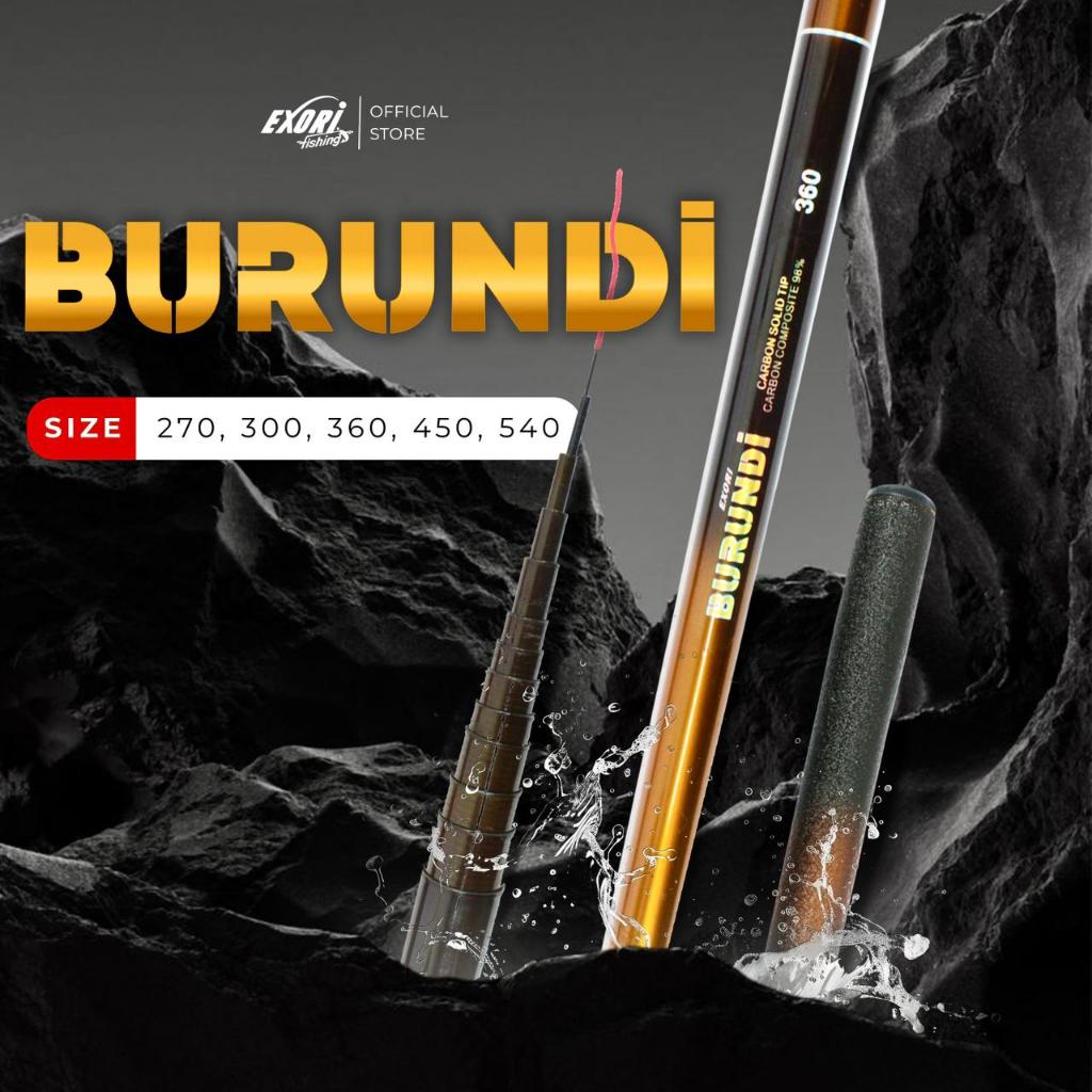 Joran Exori Tegek Burundi 270 s/d 540 | Carbon Solid Tip | Joran Tegek