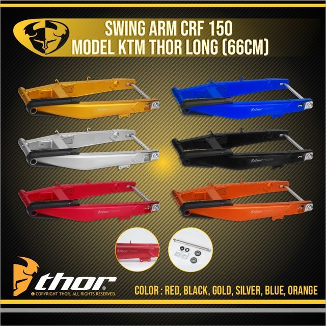 Swing Arm CRF 150 Model KTM 66CM Alumunium Trail THOR Indonesia
