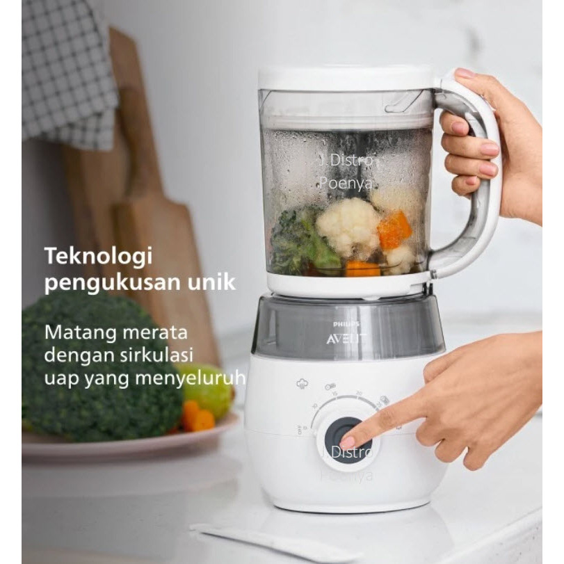 Philips Avent Blender 4 IN 1 Alat MPASI Makanan Bayi [MURAAH CUCI GUDANG]