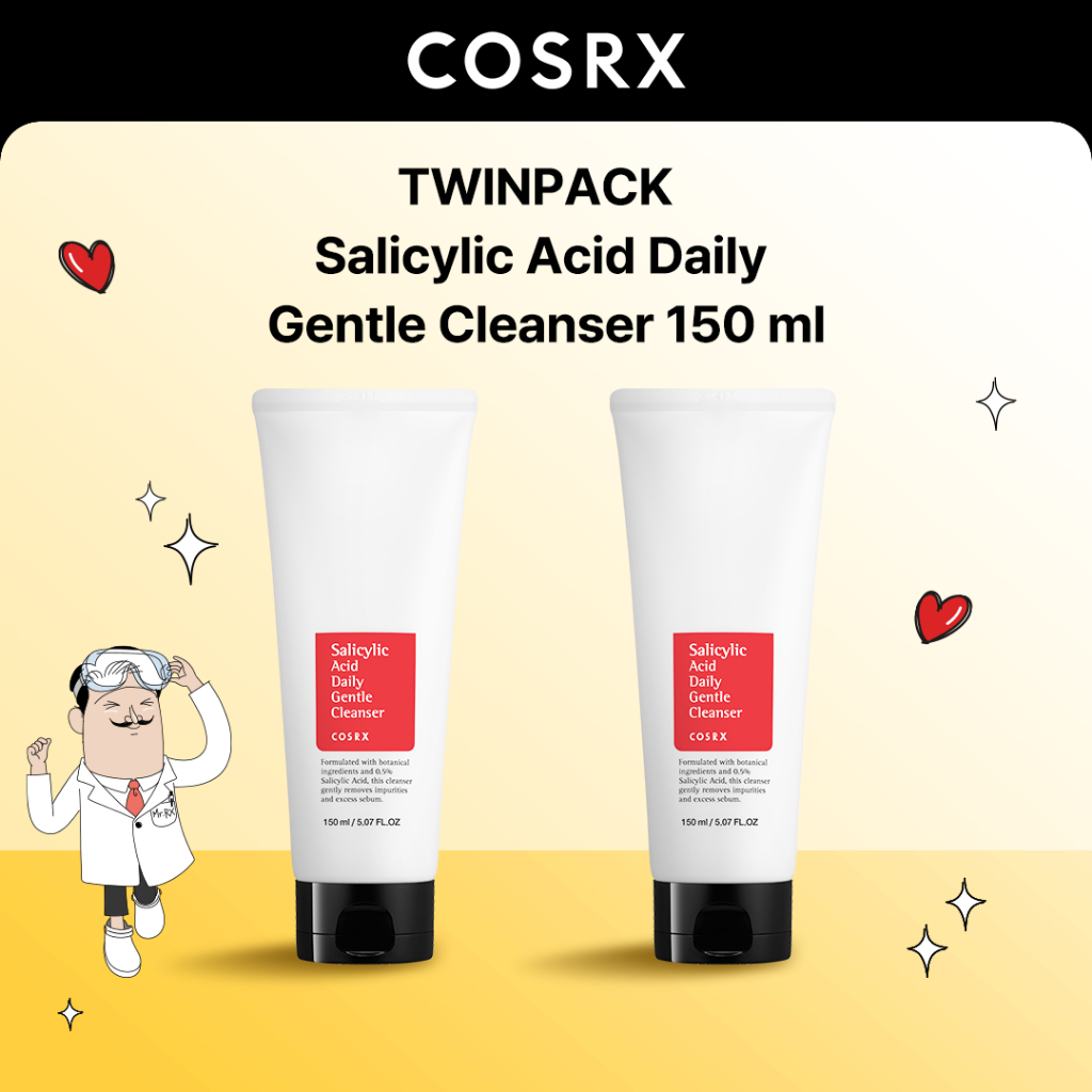 [BUNDLE] COSRX Twinpack Salicylic Acid Daily Gentle Cleanser -VB
