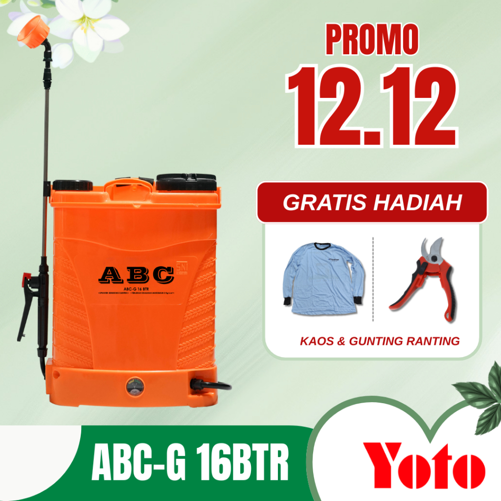 ABC-G 16 Liter Baterai Single Fungsi (ABC-G 16BTR) - Elektrik Sprayer