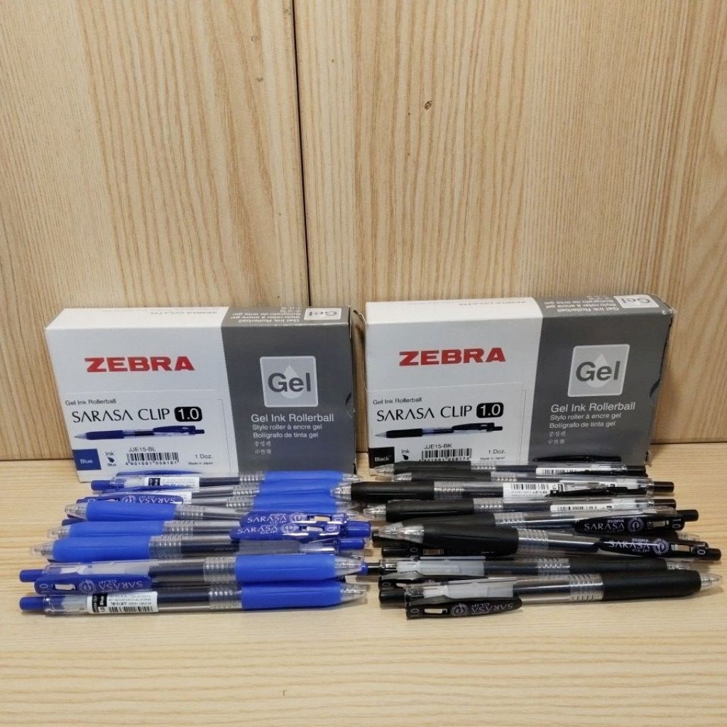 ZEBRA SARASA CLIP 1.0 / PULPEN GEL SARASA CLIP ZEBRA 1.0 [1 PACK / 12 PCS]