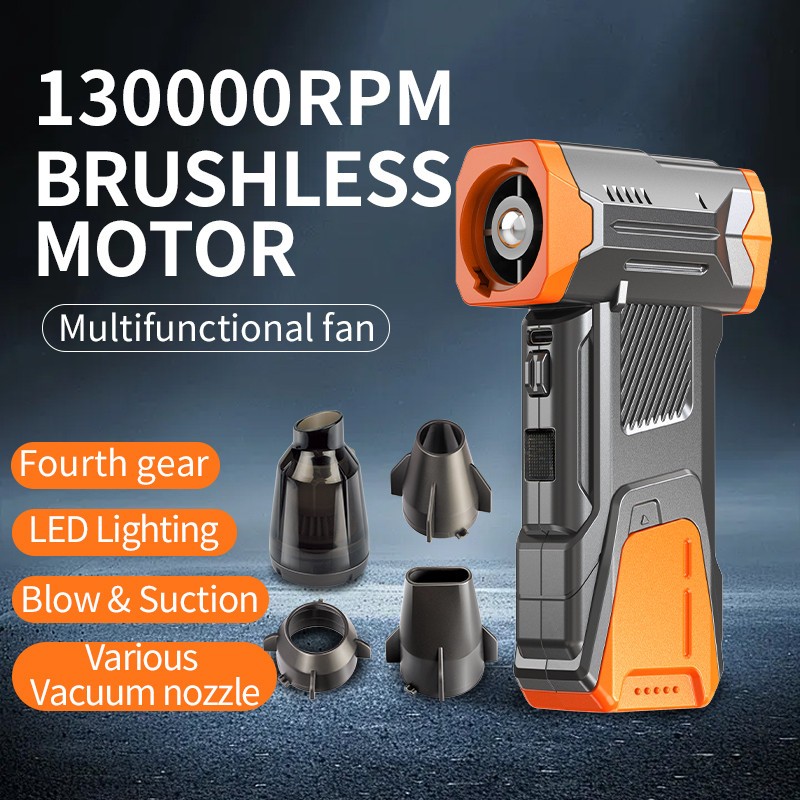 130000Rpm Turbo Jet Blower Multifunction Violent Fan Portable Vacuum Cleaner Handheld