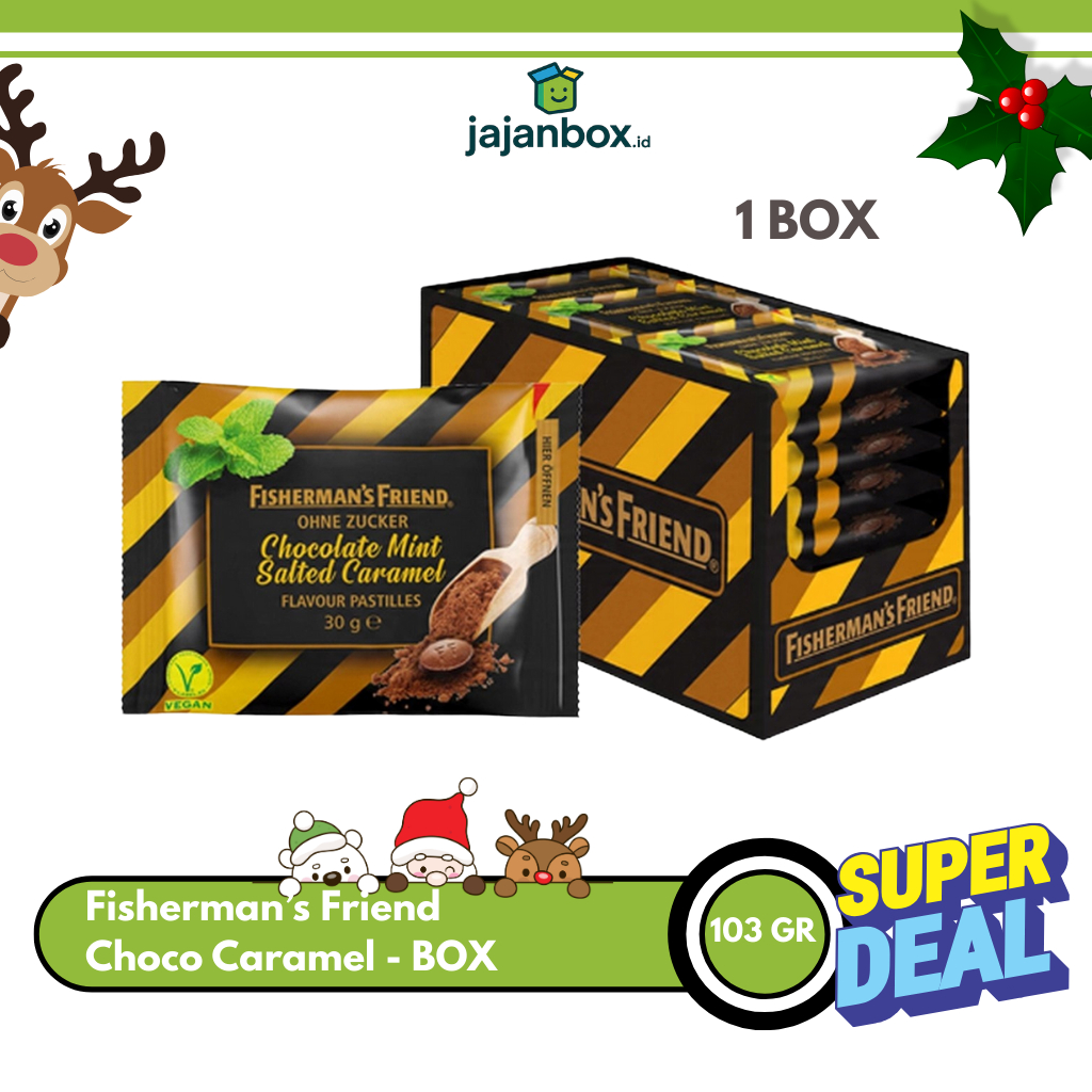 Fisherman's Friend Choco Caramel Permen Mint 25 gr - 1 BOX