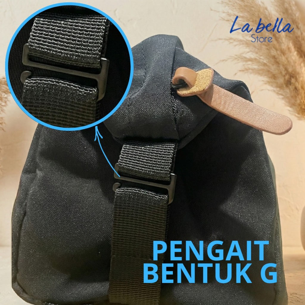 Pengait Besi Hook Model G – Double Slot Buckle untuk Tas, Ransel, Stroller & Aksesoris Kraft