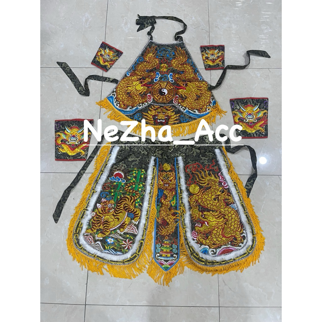 Baju Tatung Motif Naga Taiwan - Hitam