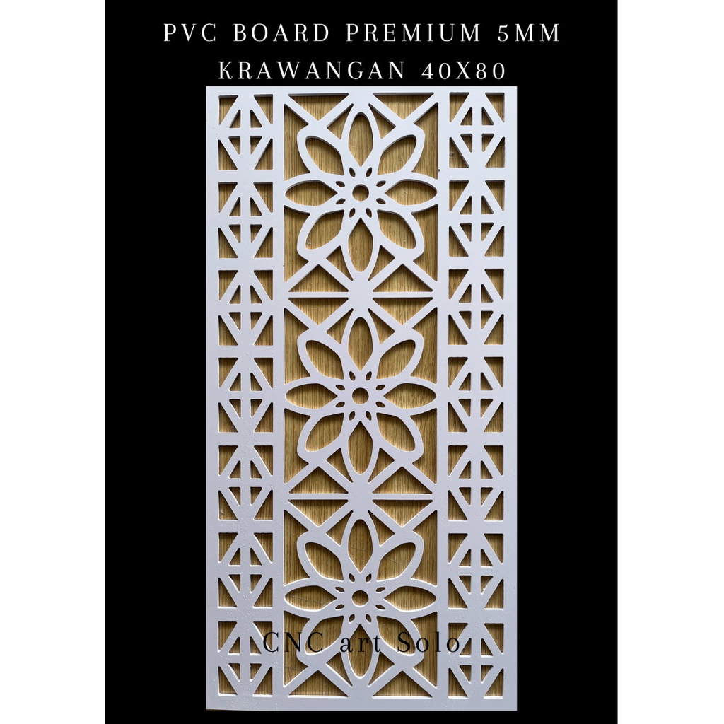 Krawangan pvc board 5mm 40x80