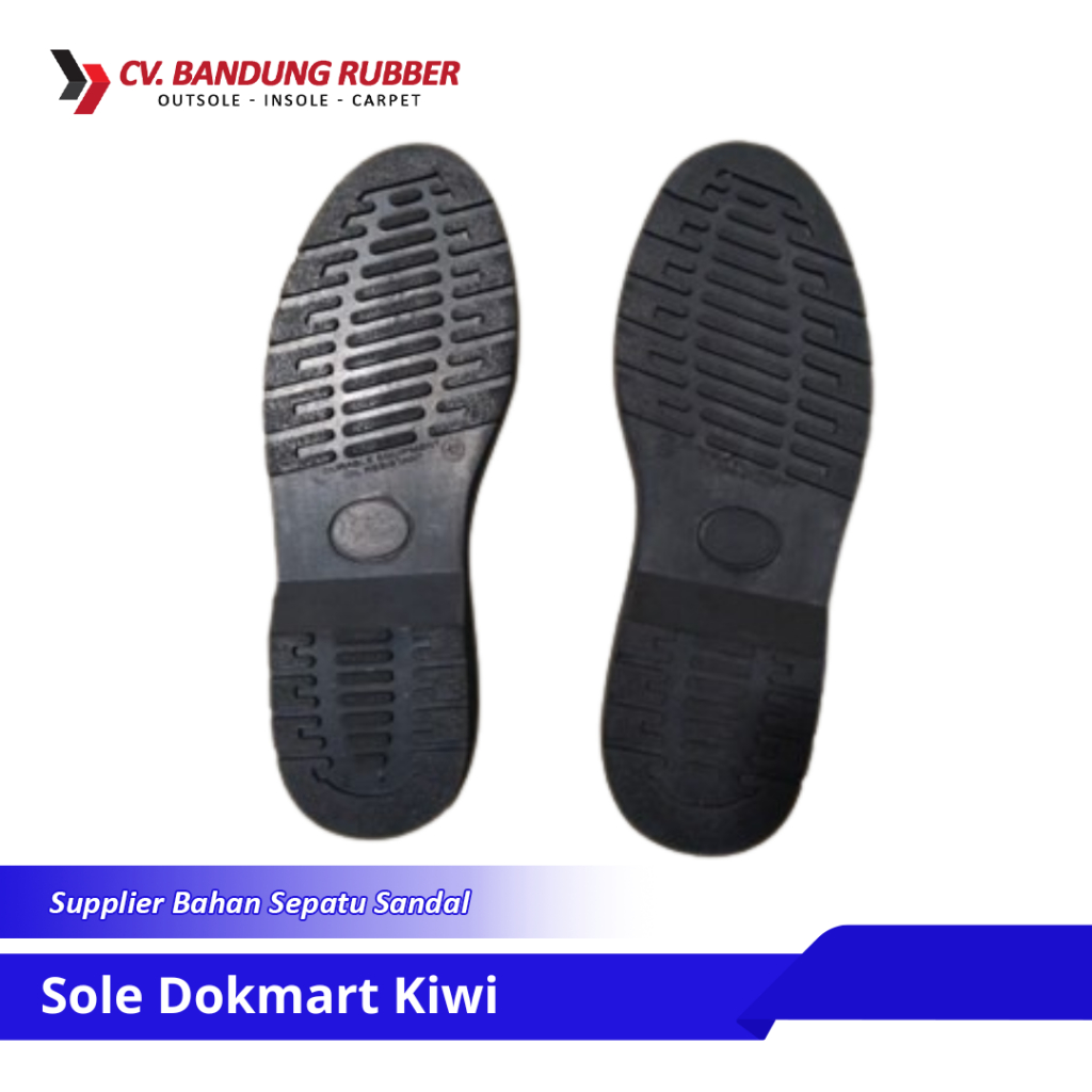 Outsole Karet Sepatu Dokmart Hitam Kiwi Pria Sol Sepatu DR. Martens Sol Sepatu Fashion Pria Sol Sepa