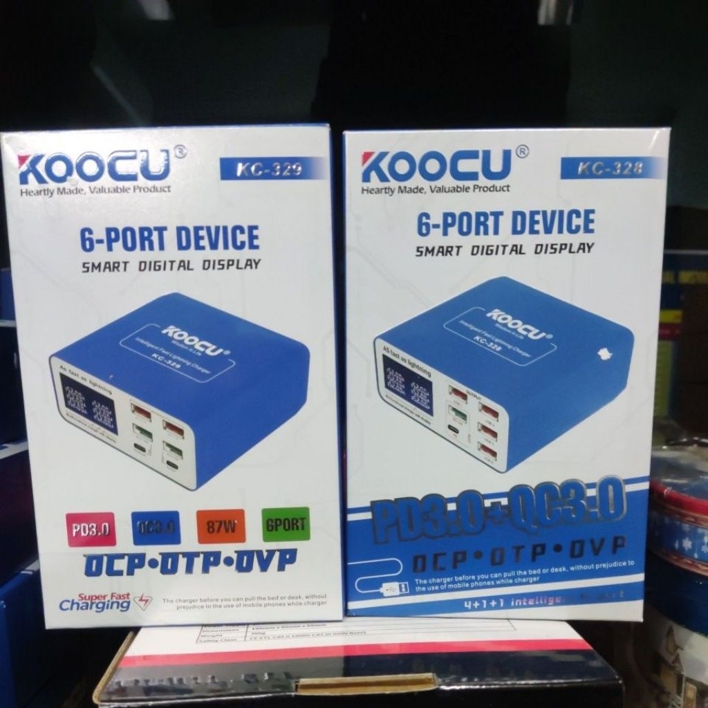 USB CHARGER ADAPTOR SMART CHARGER WLX-899 30W KOOCU 328 & 329 /PRODUCT SCEMATIC MULTI PORT CHARGER 6