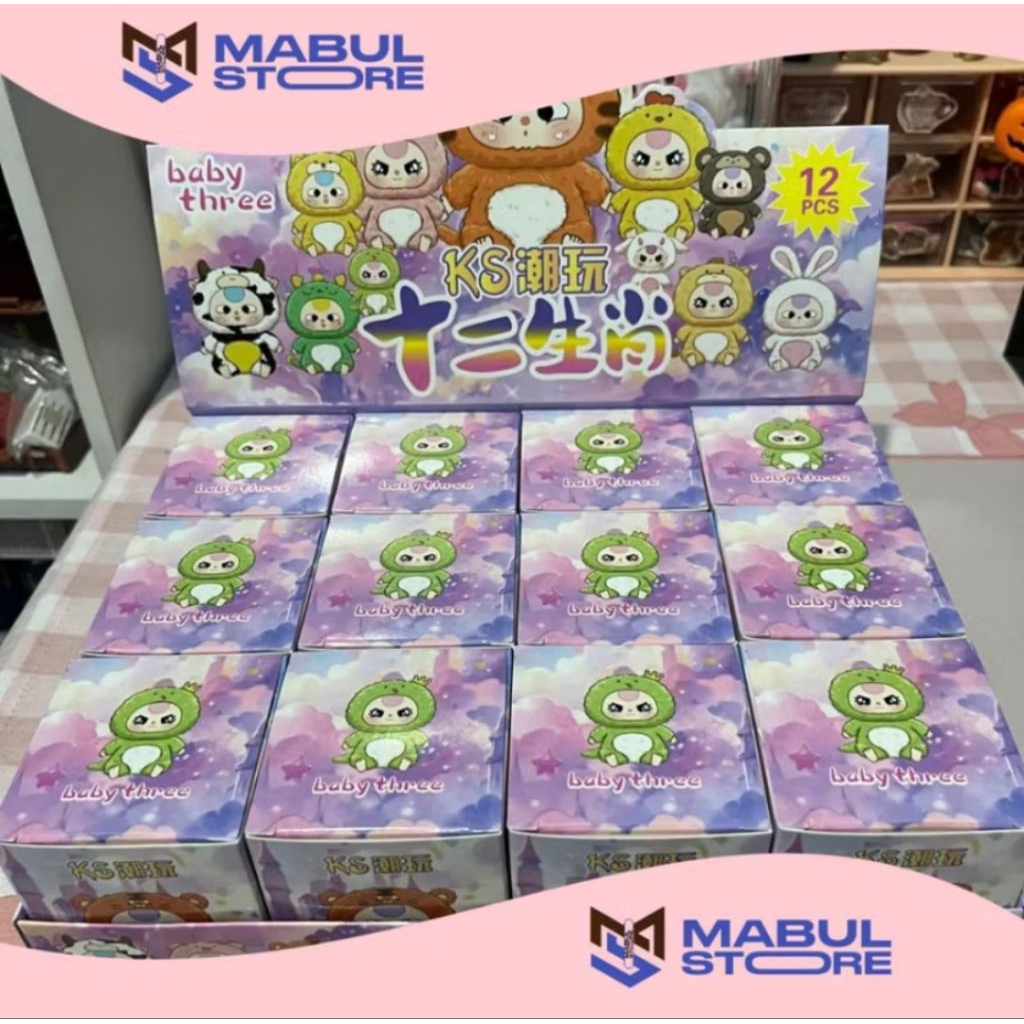 BLINDBOX MINI BABYTHREE BLIND BOX CRYBABY BLINDBOX MINI FIGURE BLINDBOX MURAH BLINDBOX LUCU