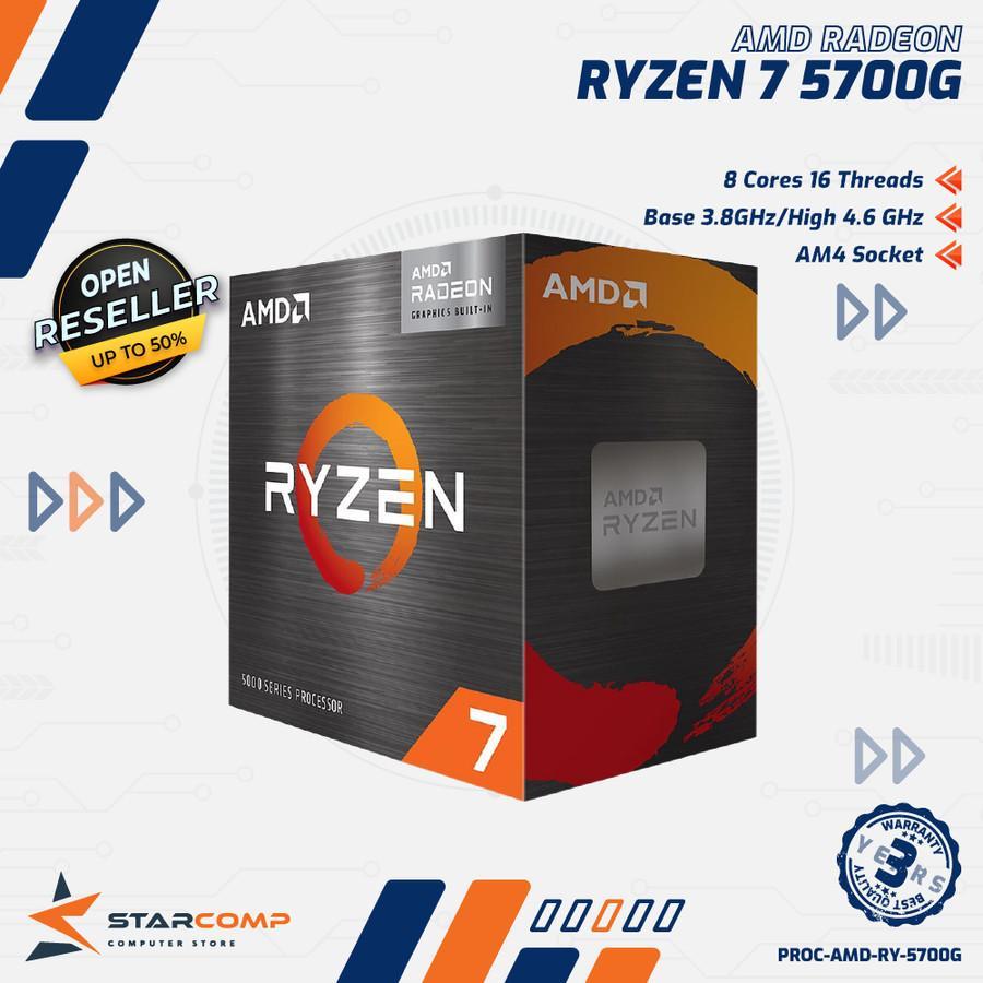 PC RAKITAN AMD RYZEN 7 5700G B450M 16GB 512GB NVME